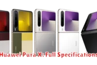 Huawei Pura X: Full Specifications