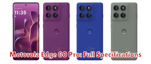 Motorola Edge 60 Pro: Full Specifications