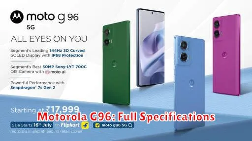 Motorola G96: Full Specifications