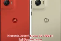 Motorola Moto G Stylus 5G (2024): Full Specifications