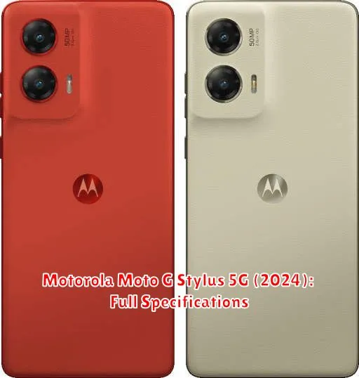 Motorola Moto G Stylus 5G (2024): Full Specifications