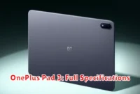 OnePlus Pad 3: Full Specifications