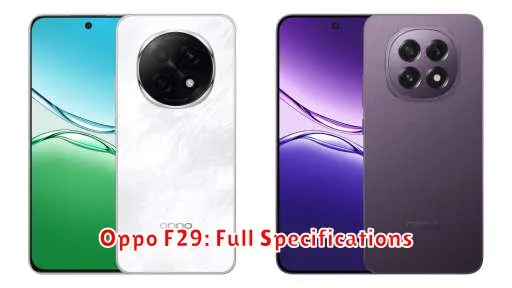 Oppo F29: Full Specifications
