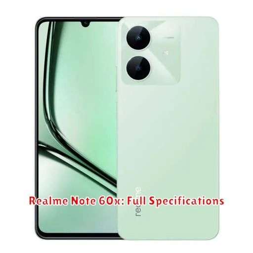 Realme Note 60x: Full Specifications
