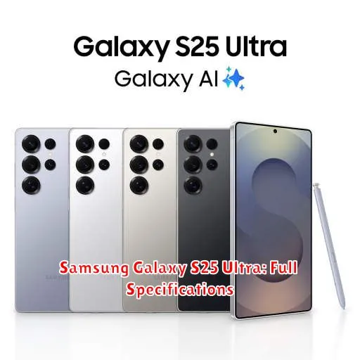 Samsung Galaxy S25 Ultra: Full Specifications